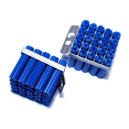 Midwest Fastener Screw Anchor, 1-1/2" L, Vinyl, 100 PK 07379